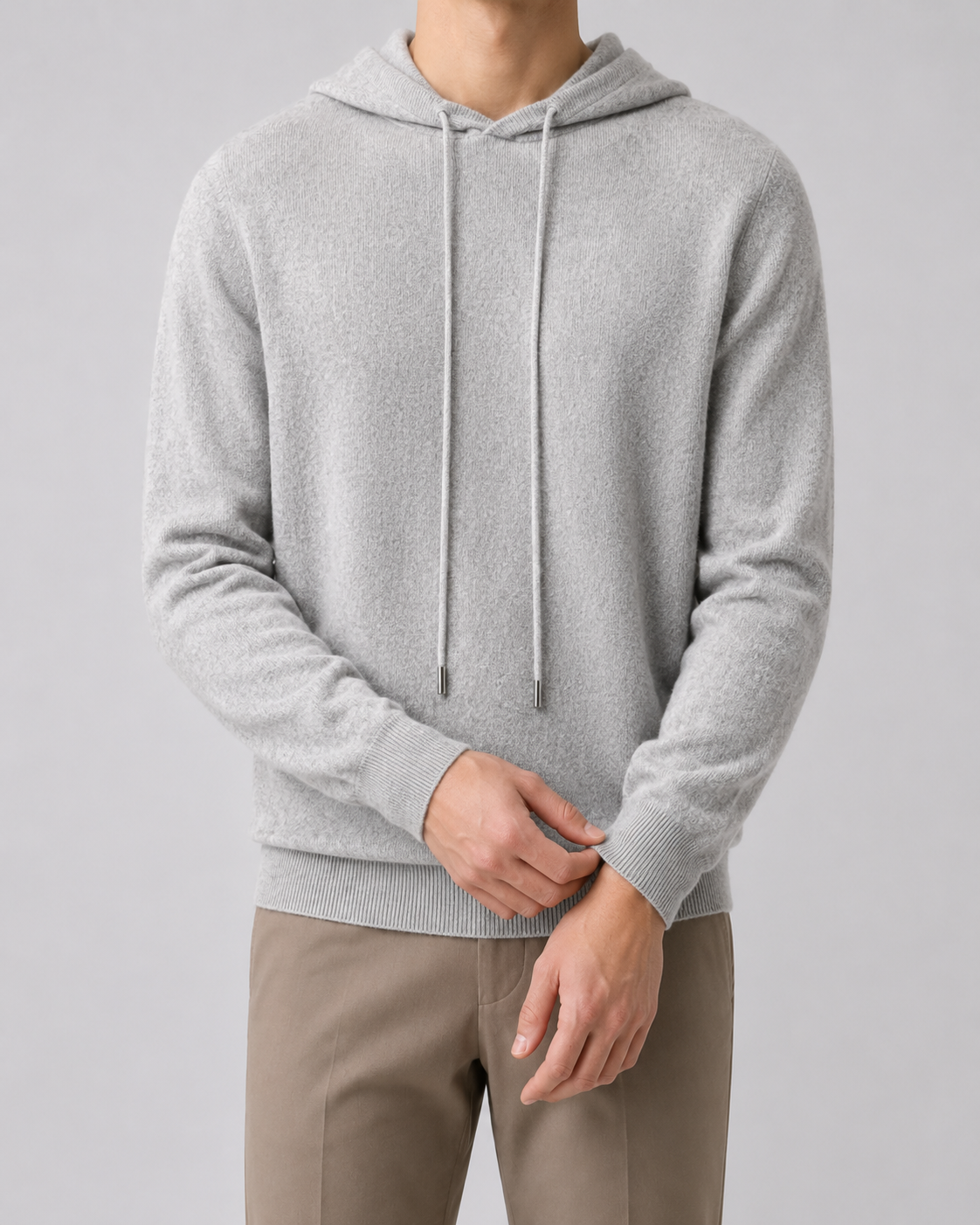 Men’s Wool Hoodie – Soft Knit Pullover