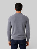 Men's Wool Knit Polo Sweater – Long Sleeve
