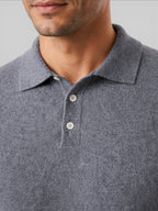 Men's Wool Knit Polo Sweater – Long Sleeve
