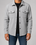 Men’s Wool Blend Overshirt Jacket – Casual Utility Shirt Jacket