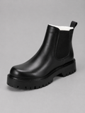 Men’s Chunky Chelsea Boots – Slip-On Thick Sole Smart Casual Shoes