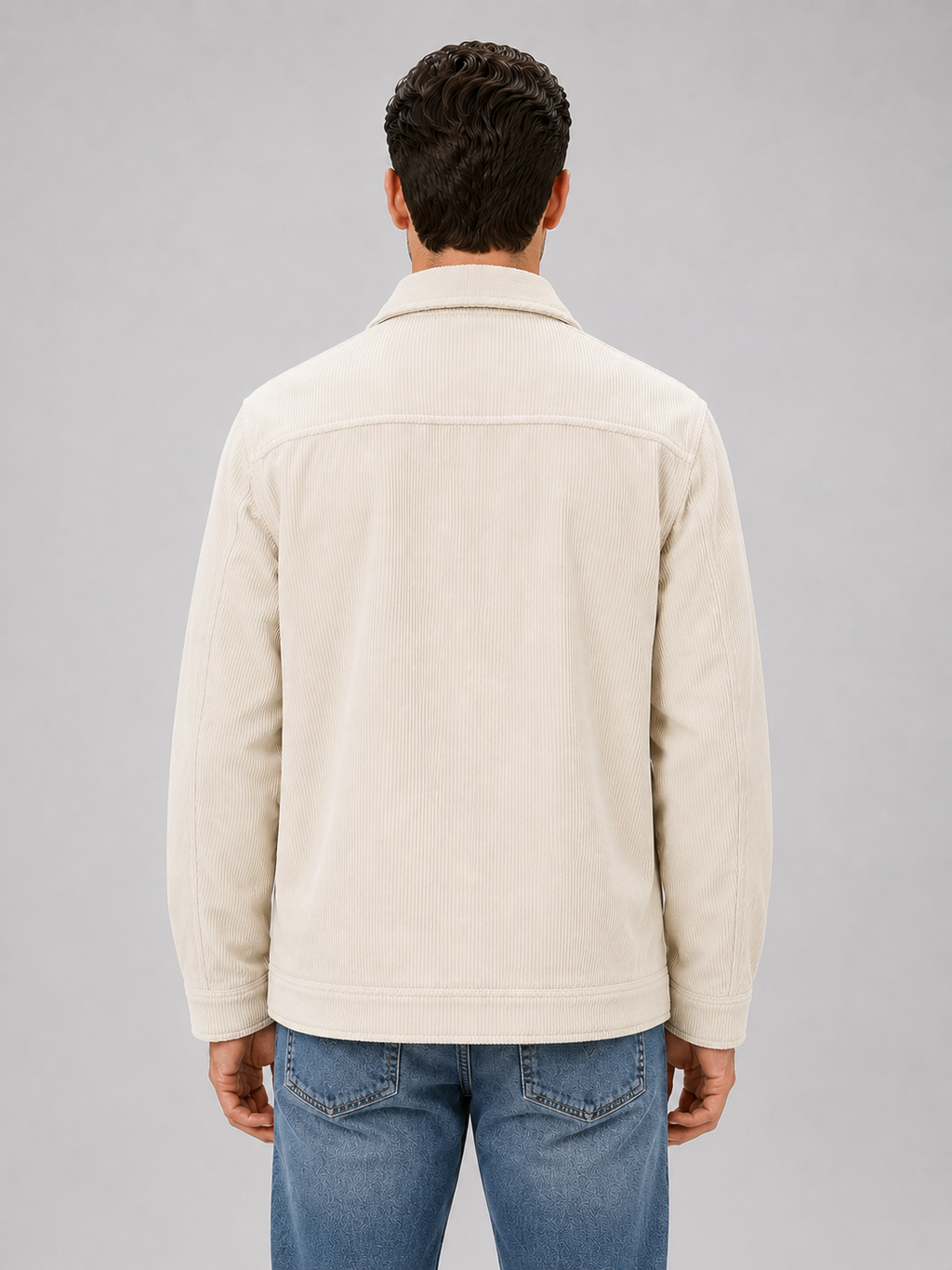 Men's Corduroy Overshirt – Cotton Button Up Shirt Jacket