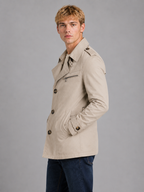 Men's Double Breasted Trench Coat – Classic Belted Overcoat