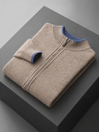 Men's Merino Wool Zip-Up Lounge Set – Soft Knit Relaxed Fit Co-Ord