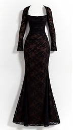 Livilla Long Lace Wedding Guest Maxi Dress