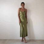 Satin Slip Maxi Dress
