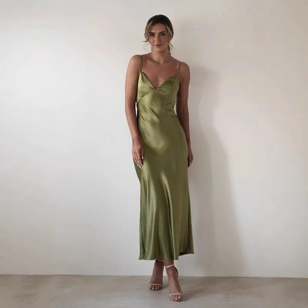 Satin Slip Maxi Dress