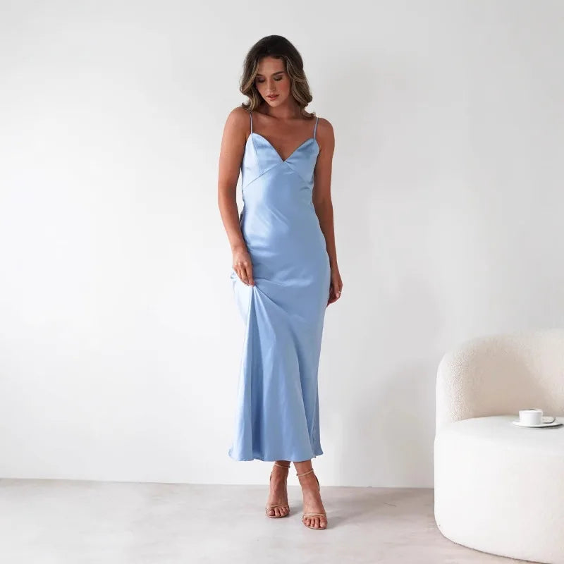 Satin Slip Maxi Dress