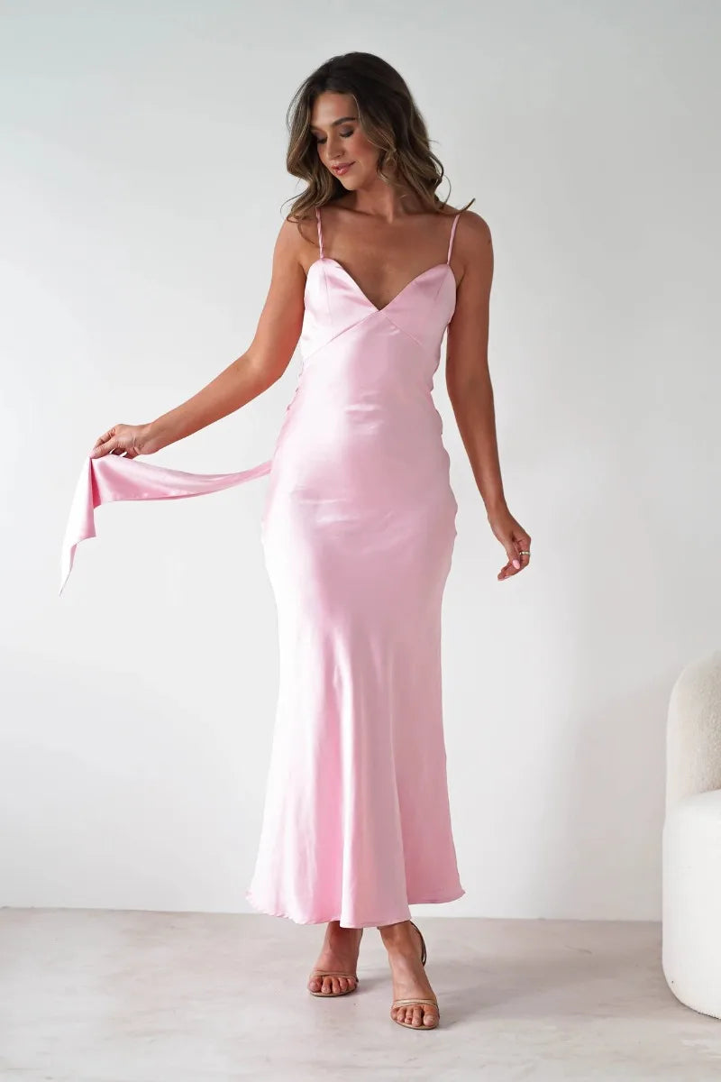 Satin Slip Maxi Dress