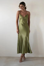 Satin Slip Maxi Dress