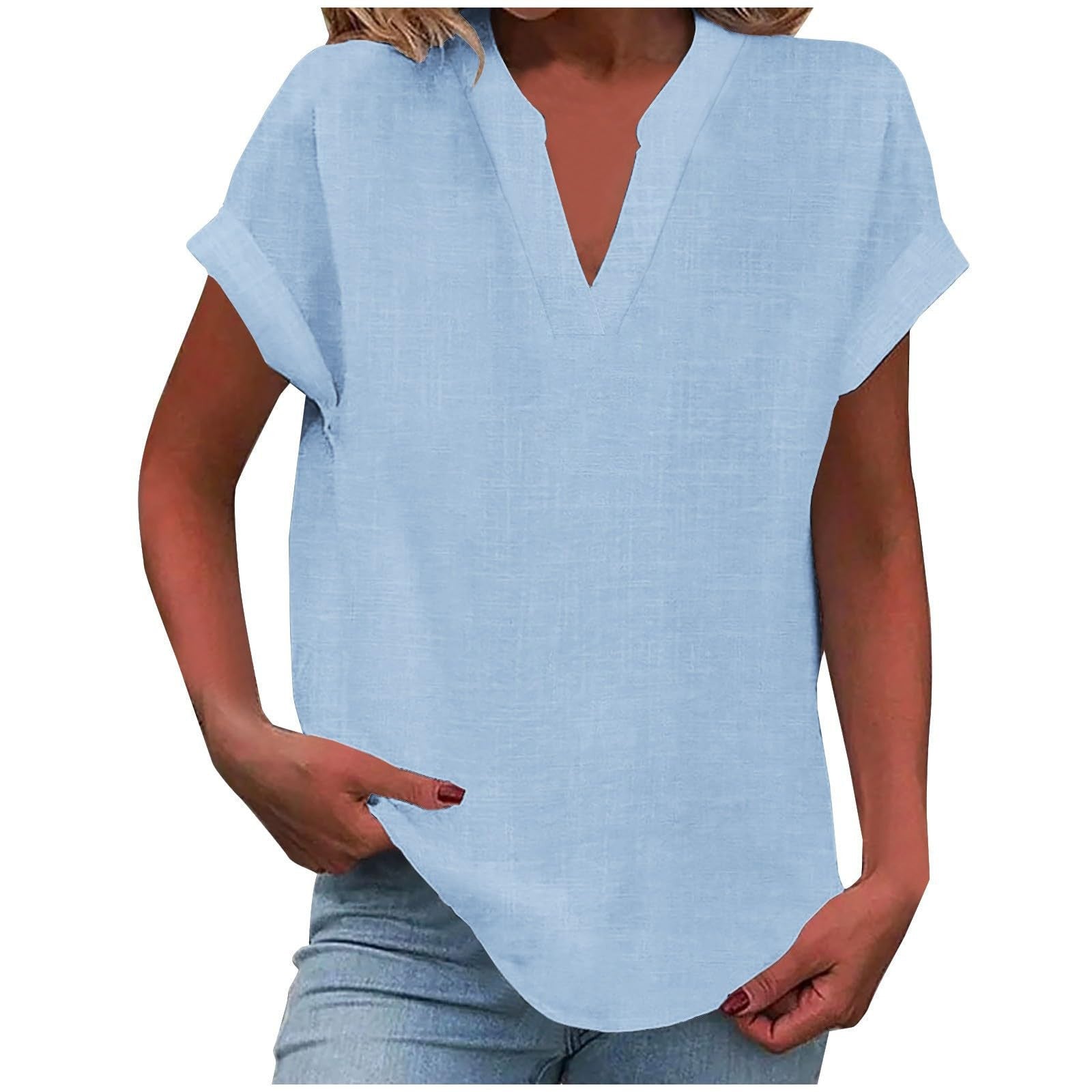 Lexi Relaxed V-Neck Blouse