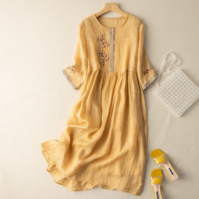 Sofia Pattern Relaxed Midi Dress