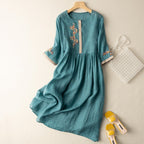 Sofia Pattern Relaxed Midi Dress