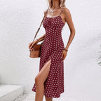Melanie Polkadot Midi Dress