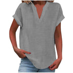 Lexi Relaxed V-Neck Blouse
