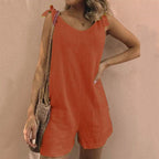 Shirley Bow Strap Pocket Playsuit