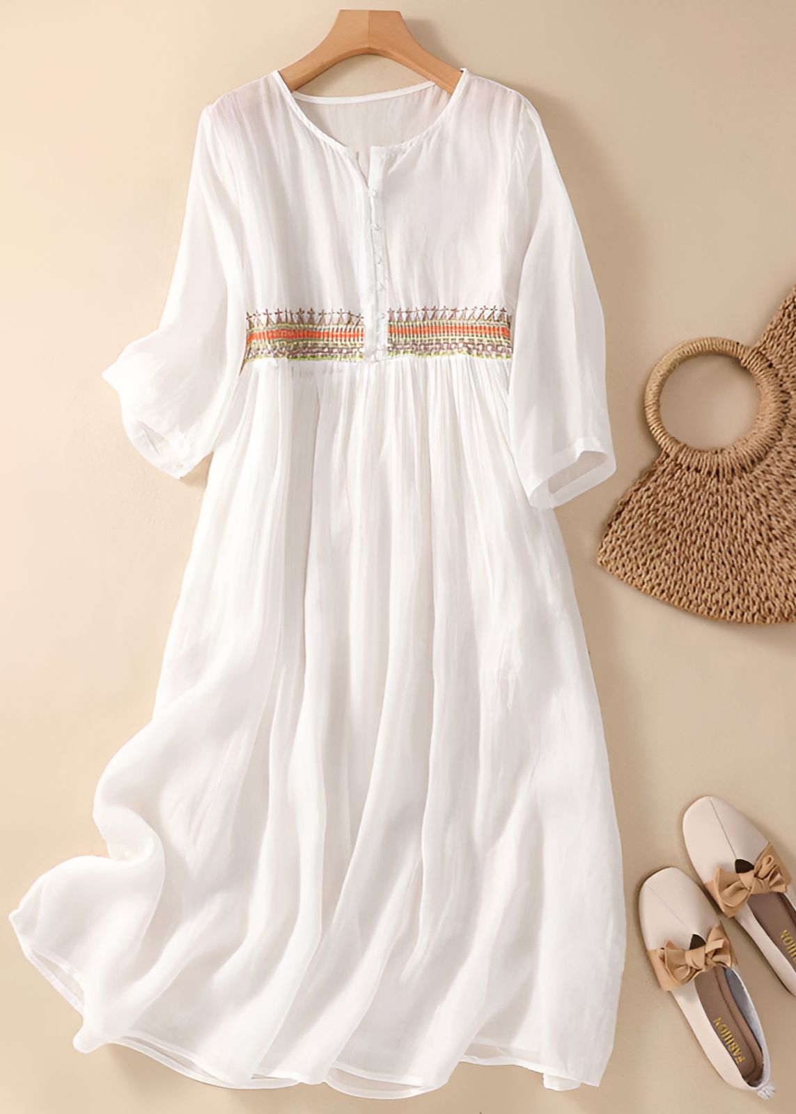 Kathy Pattern Midi Dress