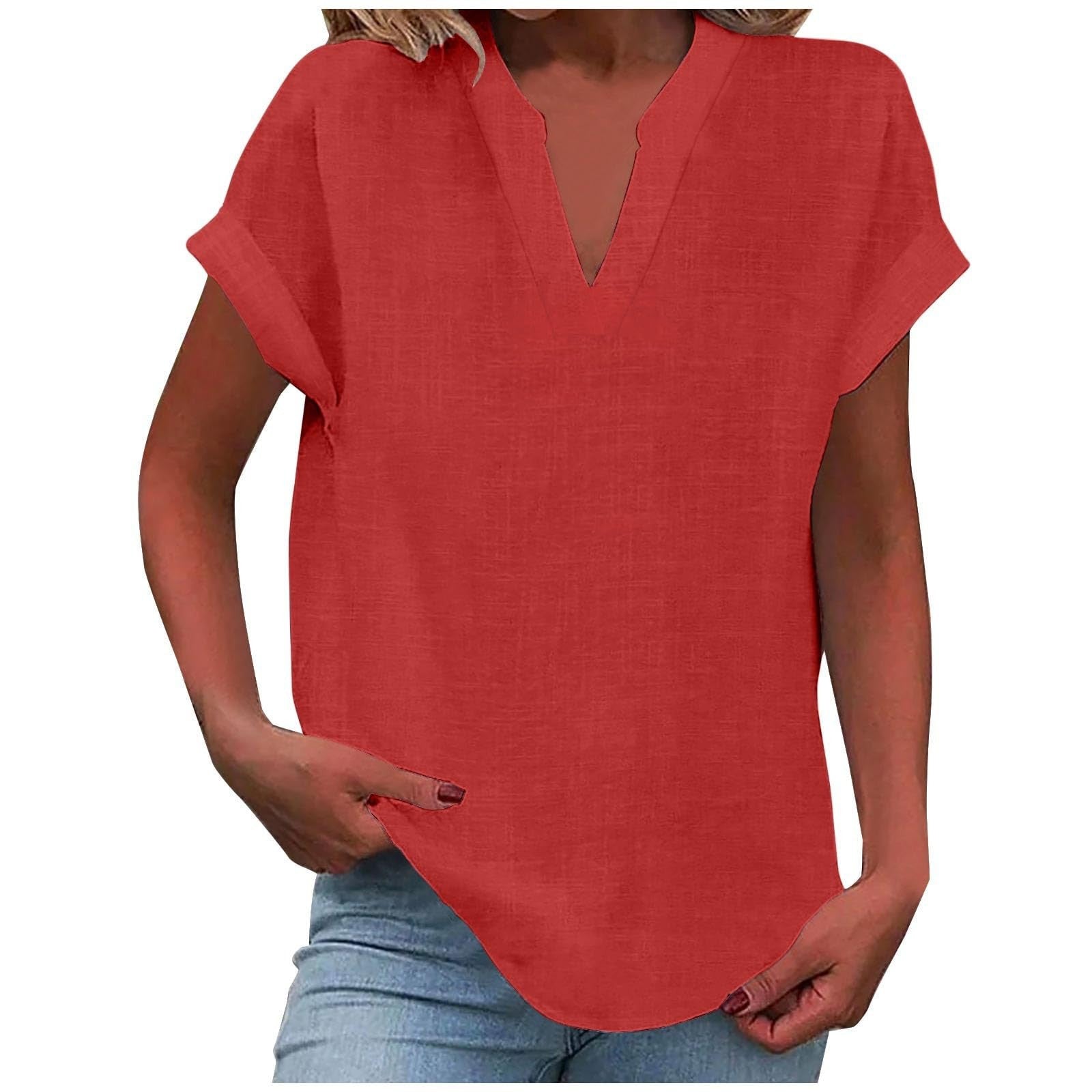 Lexi Relaxed V-Neck Blouse