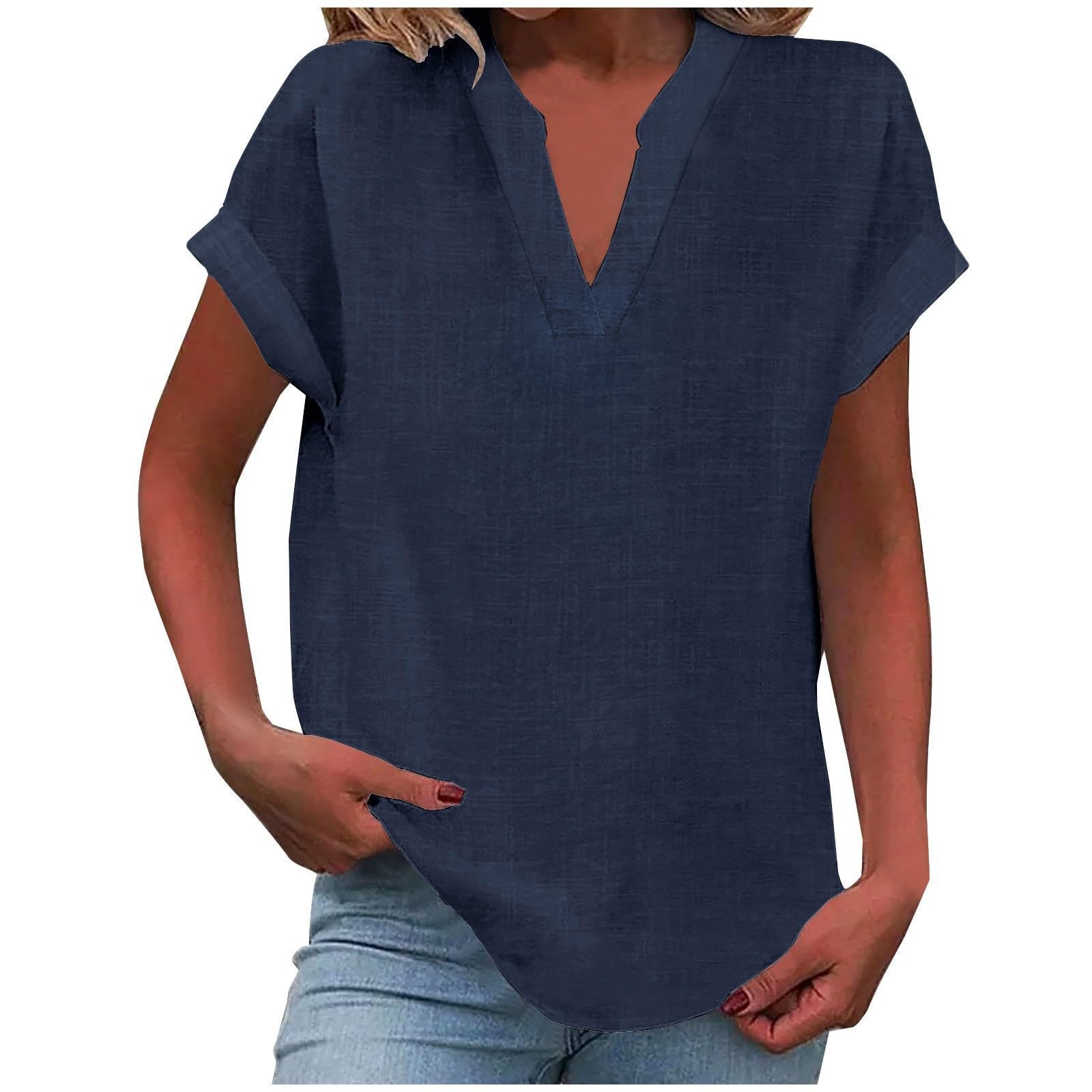 Lexi Relaxed V-Neck Blouse