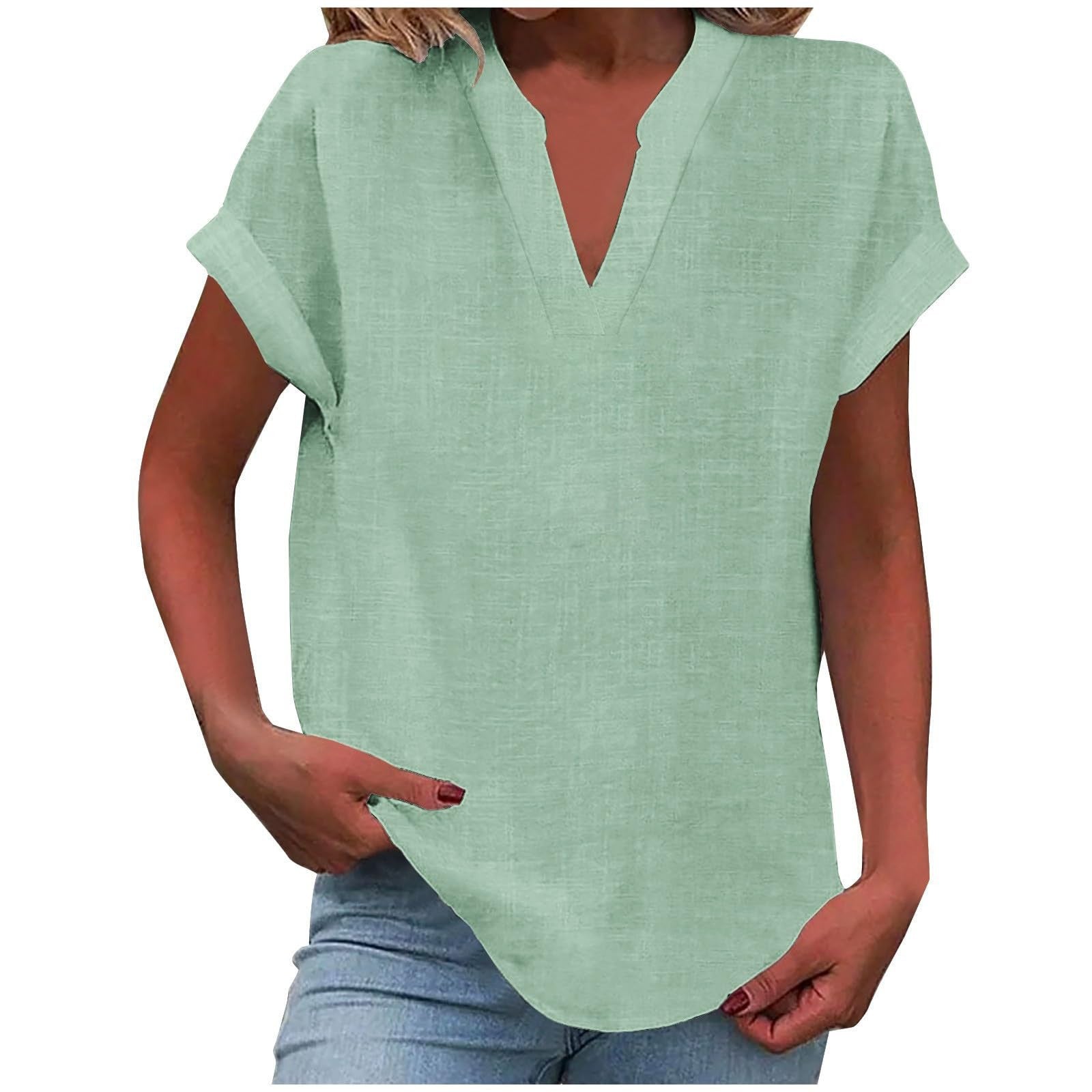 Lexi Relaxed V-Neck Blouse