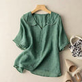 Kristi Vintage Blouse with Button Detail