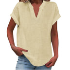 Lexi Relaxed V-Neck Blouse