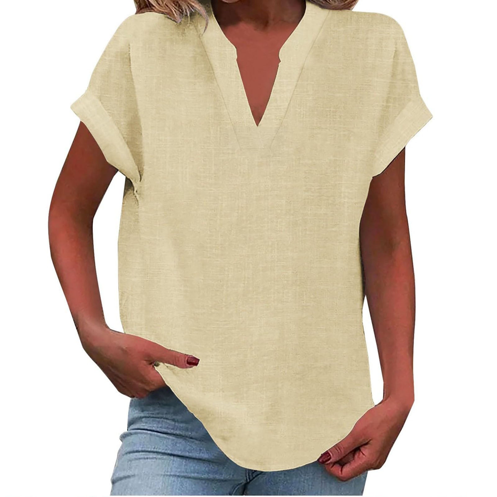 Lexi Relaxed V-Neck Blouse