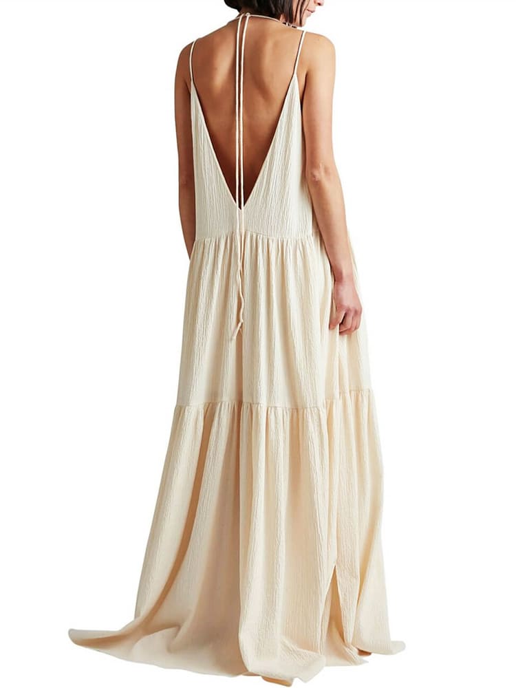 Ocean Breeze Tiered Maxi Dress