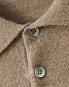 Men's Wool Knit Polo Sweater – Long Sleeve