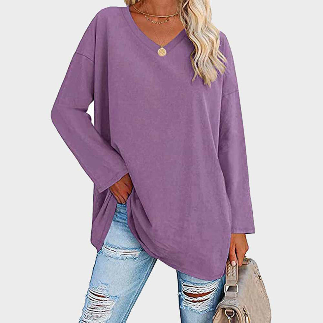 Loose V-Neck Top