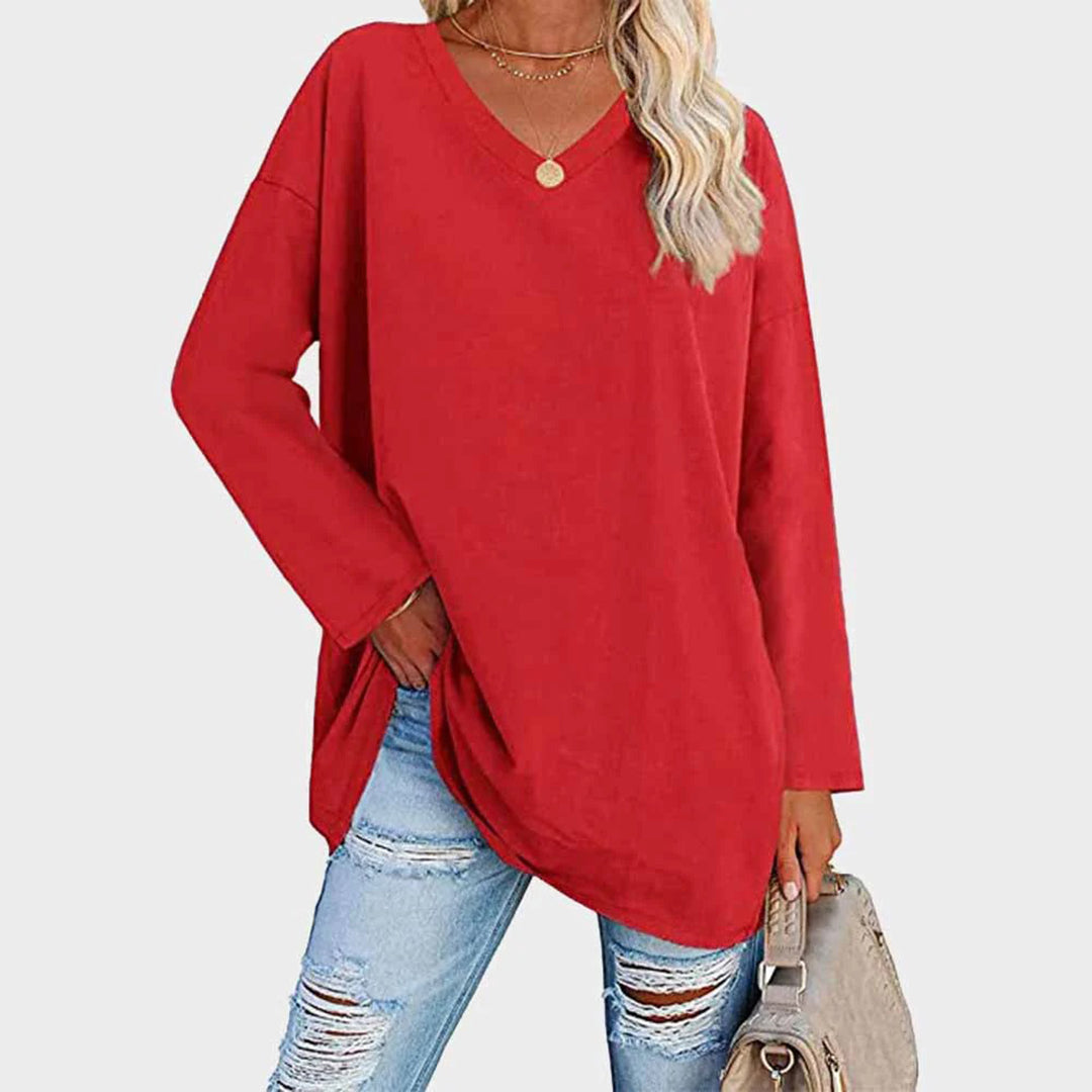 Loose V-Neck Top