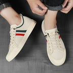 Roberto Russo Contrast Stripe Knit Sneakers