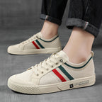 Roberto Russo Contrast Stripe Knit Sneakers