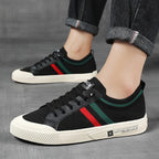 Roberto Russo Contrast Stripe Knit Sneakers