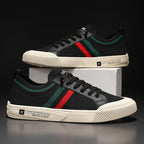 Roberto Russo Contrast Stripe Knit Sneakers
