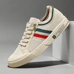 Roberto Russo Contrast Stripe Knit Sneakers