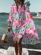 Mary Summer Midi Shirt Dress
