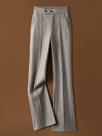 Arden Wool-Blend Flare Trousers