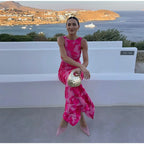 Lily Pink Floral Maxi Dress