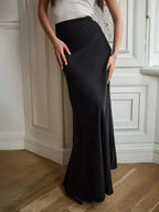 Seraphine Satin Fishtail Maxi Skirt