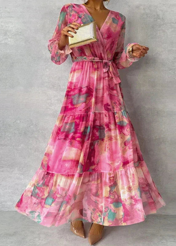Katie Elegant Floral Handmade Dress