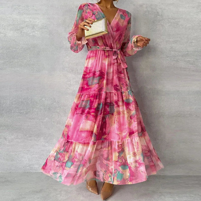 Katie Elegant Floral Handmade Dress