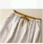 Everly 100% Linen A-Line Skirt