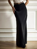 Seraphine Satin Fishtail Maxi Skirt