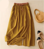 Everly 100% Linen A-Line Skirt