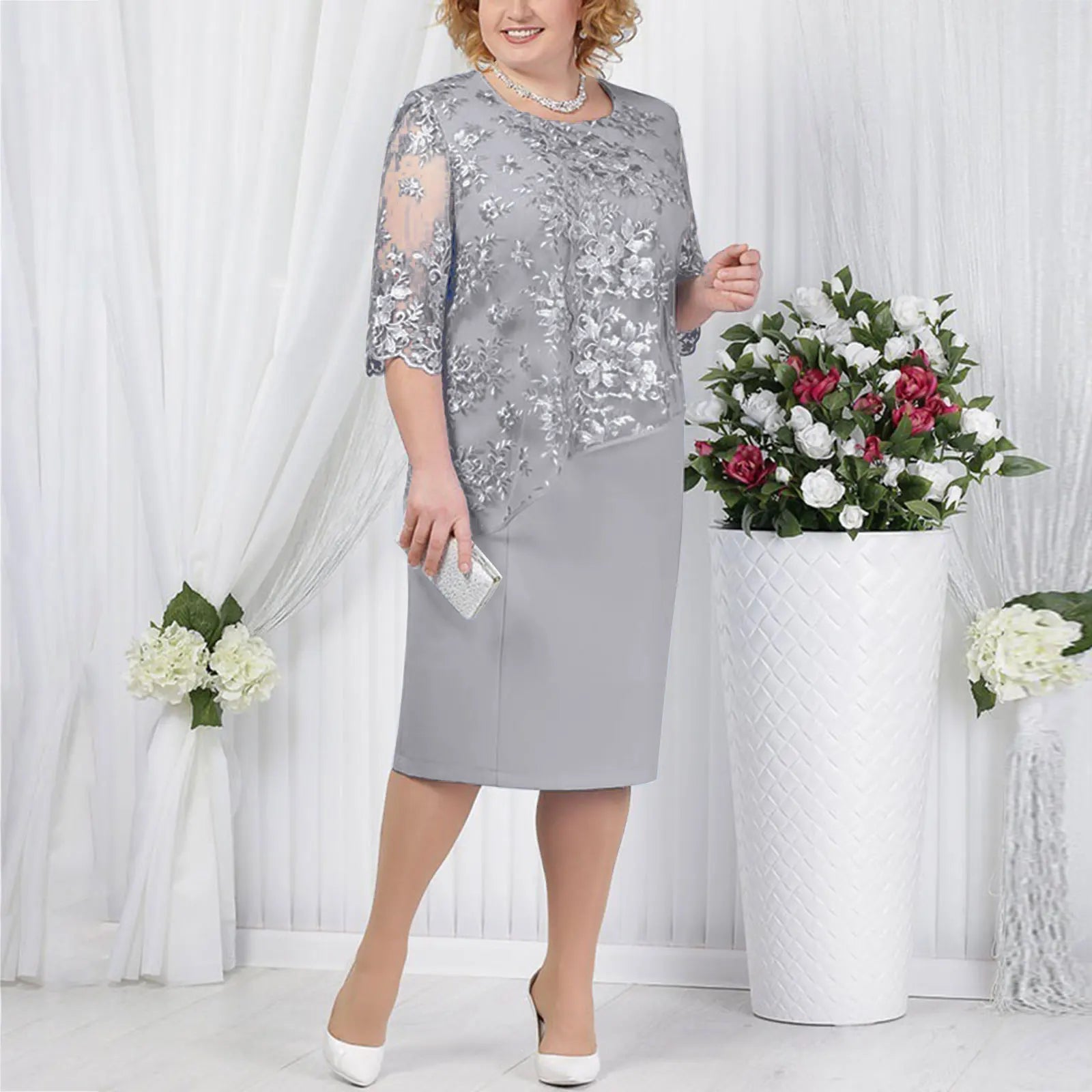 Frances Short Sleeve Midi Dress