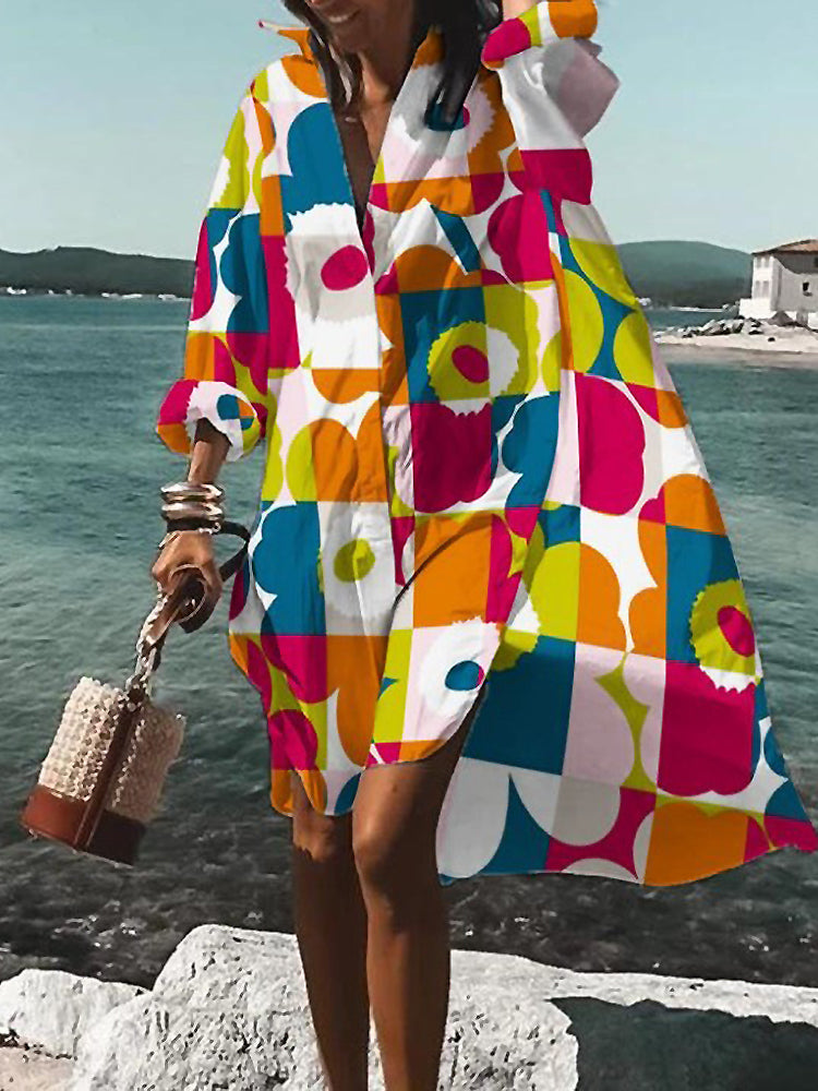 Mary Summer Midi Shirt Dress