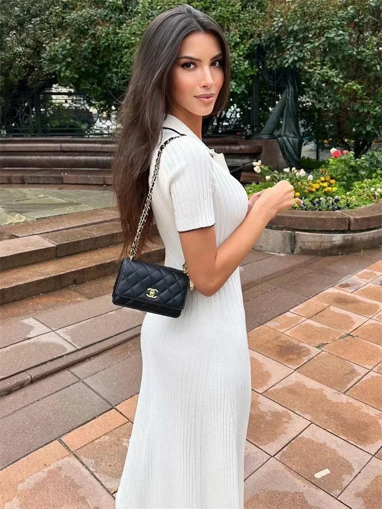 Diana Tricot Summer Knit Mini Dress
