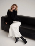 Seraphine Satin Fishtail Maxi Skirt