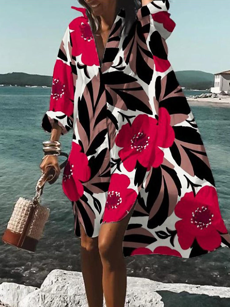 Mary Summer Midi Shirt Dress
